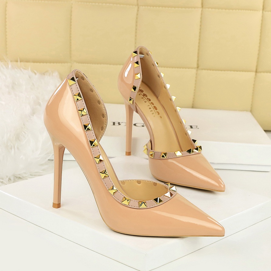 Corte Inglés Zapatos De Salon Con Tachuelas Noche Calzado De