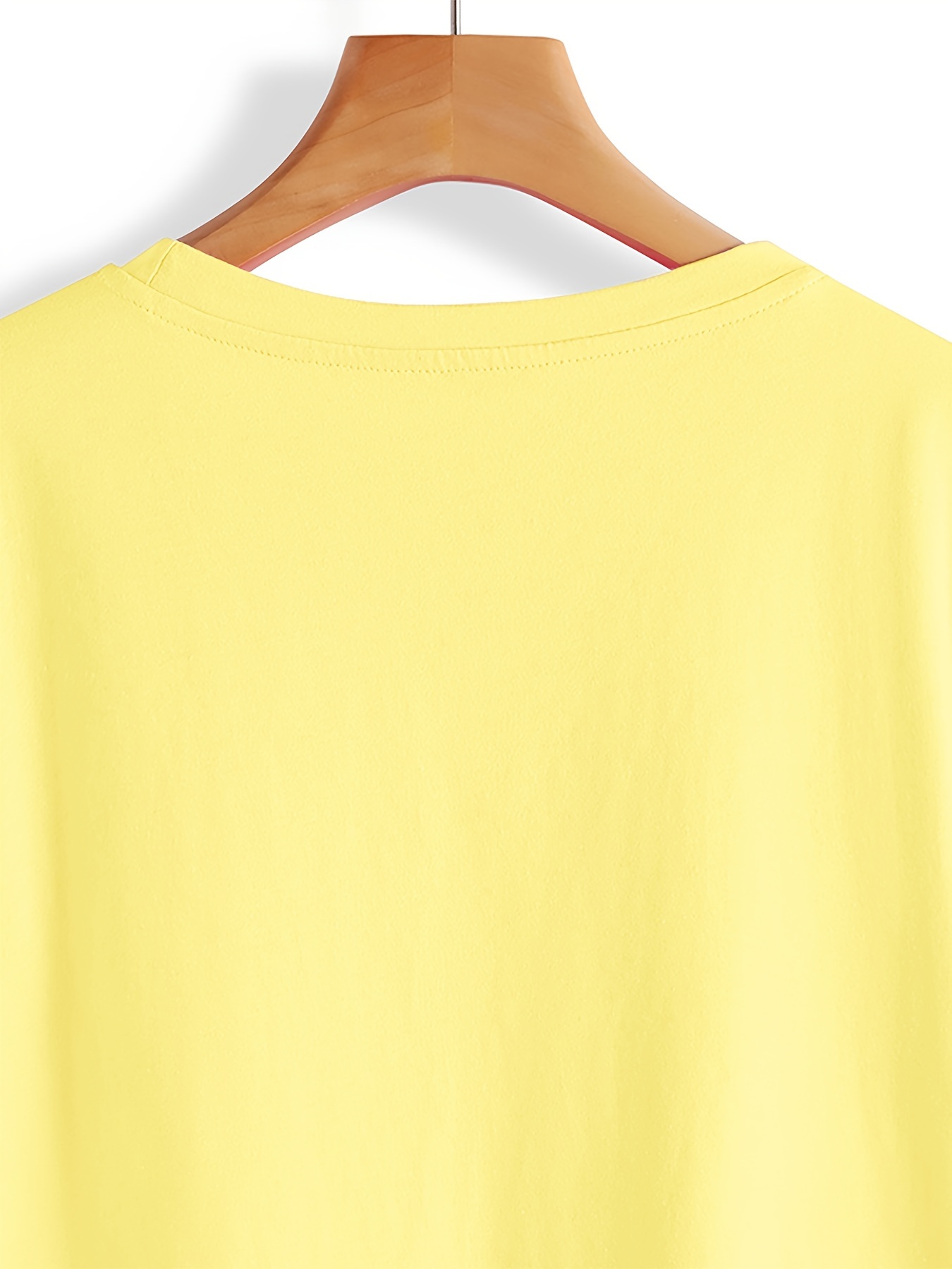 Plus Size Solid Simple Crew Neck T-Shirt, Casual Short Sleeve Top For Spring & Summer, Women's Plus Size Clothing