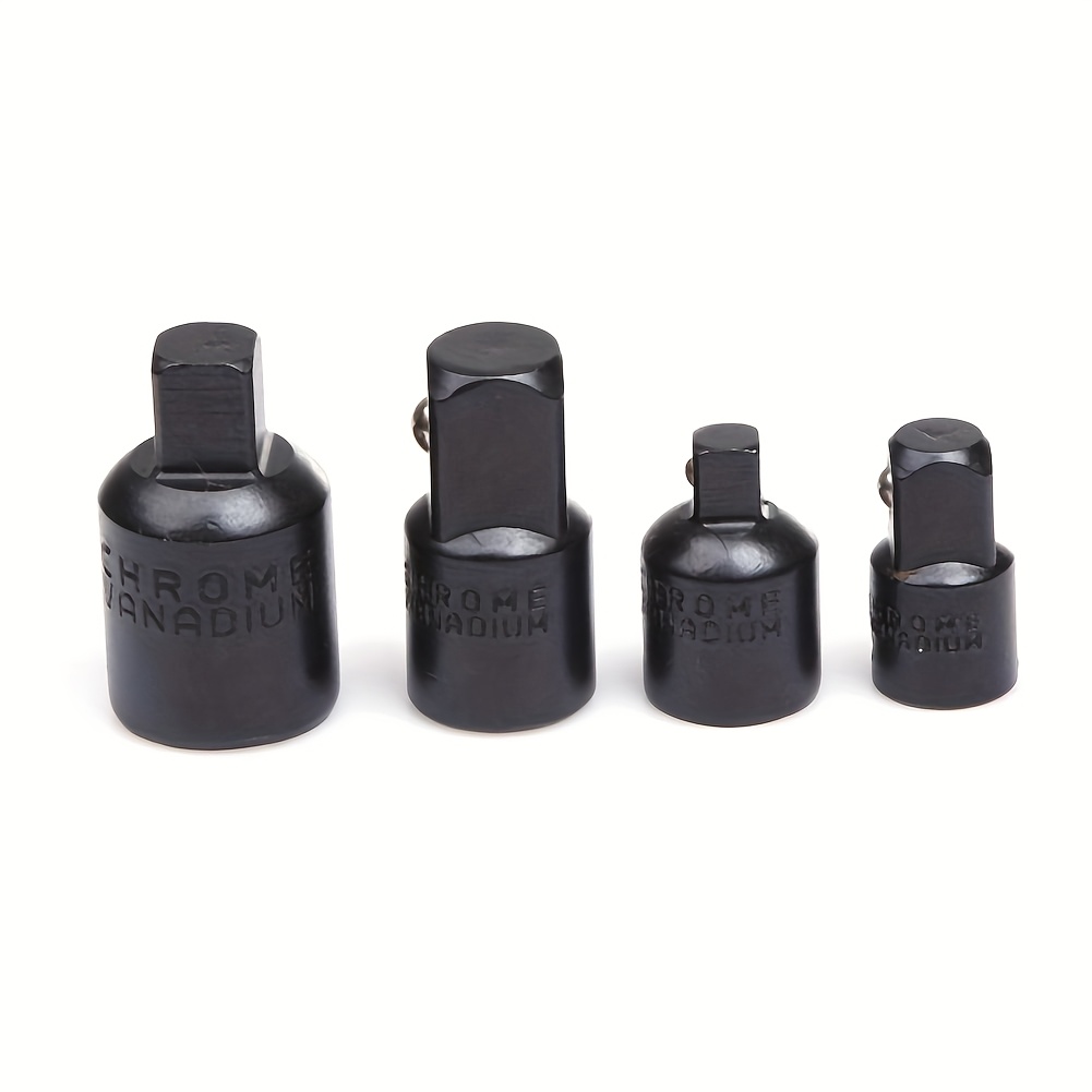 E-shop Schlagstecknuss-Adapter- Reduzierer-Set, 4-tlg., Schlagstecknuss-Adapter-Set, 1/2 auf 3/8 Stecknuss-Adapter, 3/8 auf 1/2 Stecknuss-Adapter, 3/8
