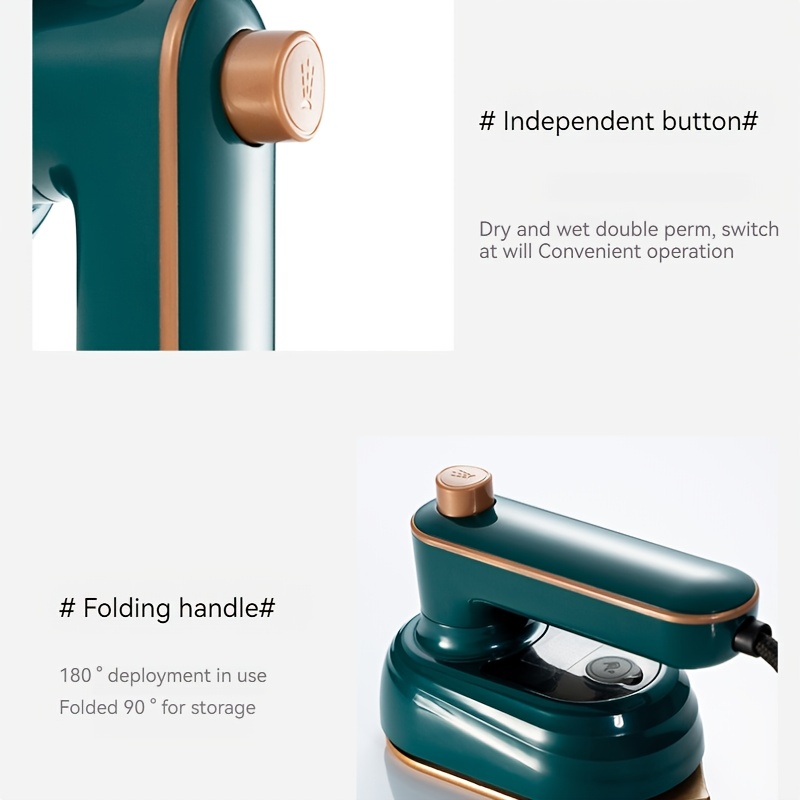 Ferro de Passar Portátil (Plug UE) - Mini Ferro, Dobrável 180° 10