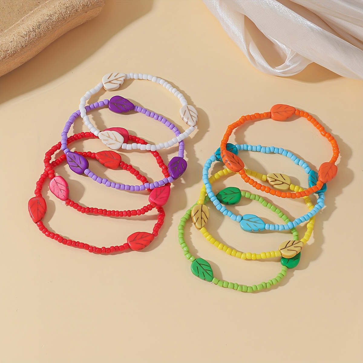 6/7/8pcs Bohemian Style Fake Bracelet Set for Women