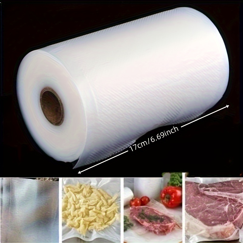 TEMU 500cm Premium Vacuum Sealer Bags - Longer, Various Sizes Available, No Electricity Needed - Meats, Grains & More