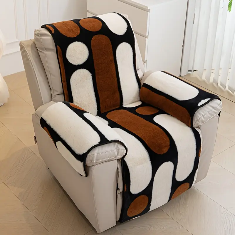 Amazon Office Recliner Sofa Chair Boho Style Rabbit Fur Recliner