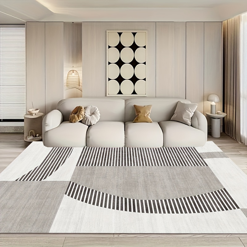 

Bath Rugs - Geometric Non-slip Floor Mat, Machine Washable Knit Fabric, Thick Plush Bathroom Rug With Water Washable Backing, 1000gsm Square Weight For Living Room, Bedroom Decor (1 Piece)