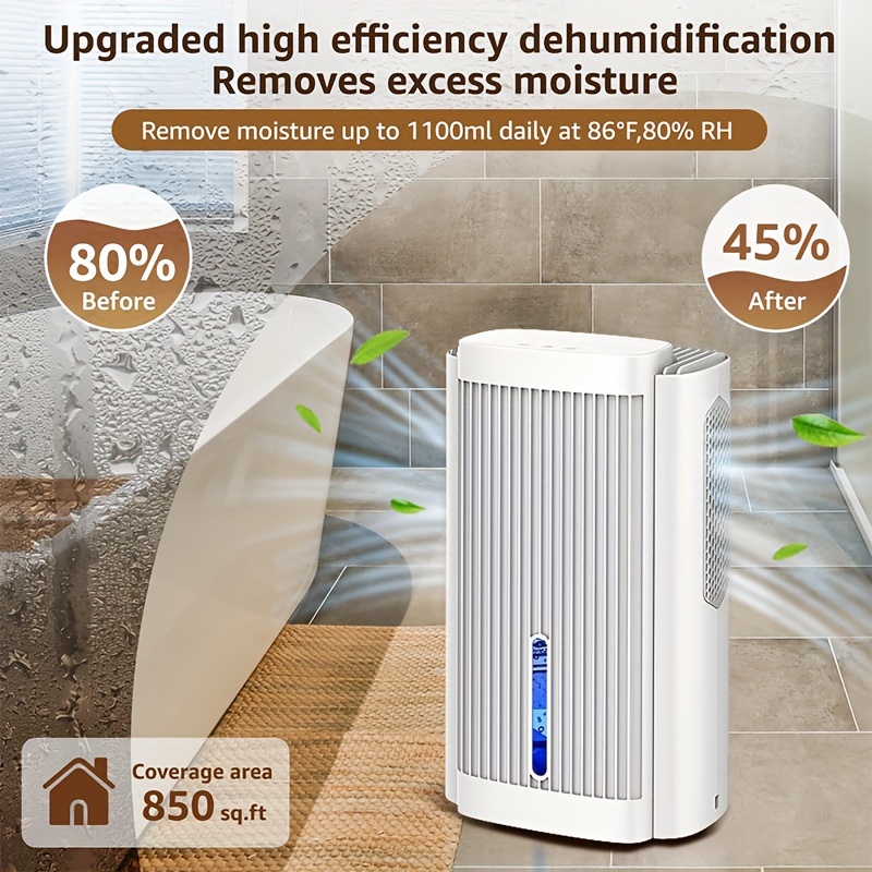 

Dehumidifier, 95 Oz Water , (950 Sq. Ft) Dehumidifier For Basement, Bedroom,bathroom, Rv, , Led Light, Dehumidifiers For Home