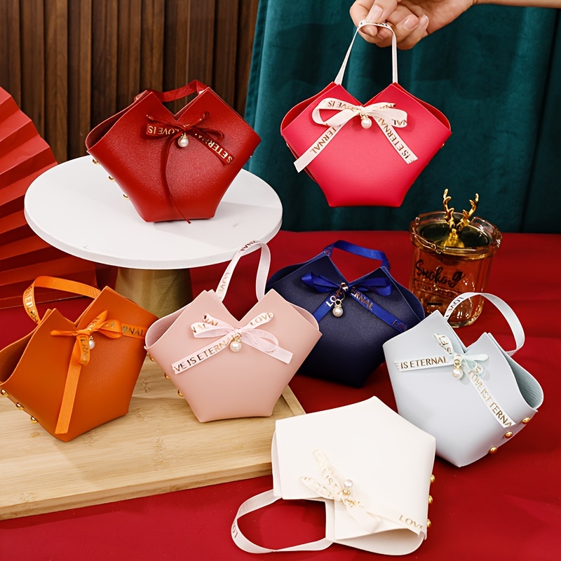 

20 Leather Gift Bags, Tote Gift Bags, Candy And Chocolate Packaging Boxes Suitable For Bridal Gifts, Wedding Gifts, Parties, Birthdays, Holidays, And Promotional Gift Bags.