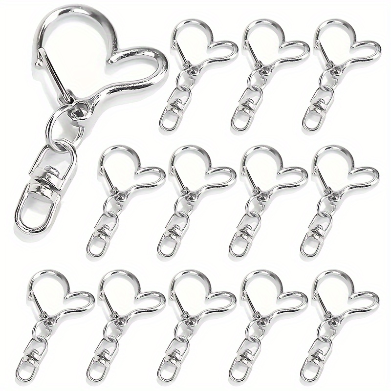 

10pcs -shaped Keychain Clasps - Zinc Alloy Snap For And Crafts,diy Crafts,beading