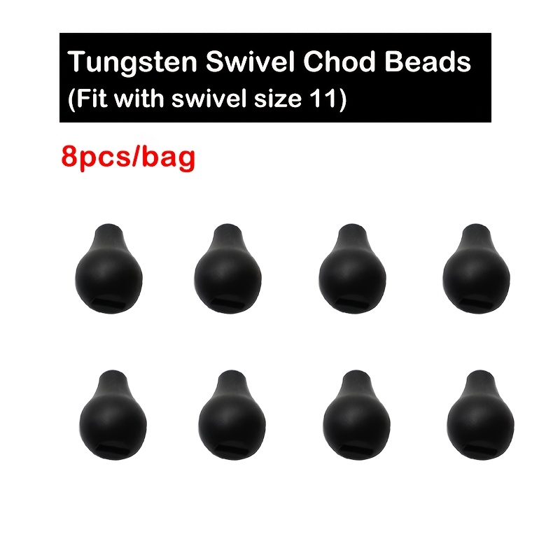 E-shop 8-tlg. Karpfenangel-Zubehör 0,42g -Wirbel Chod-Perlen Haken--Rig--Tackle-Wechsel-Sinker für Haar-Rigs