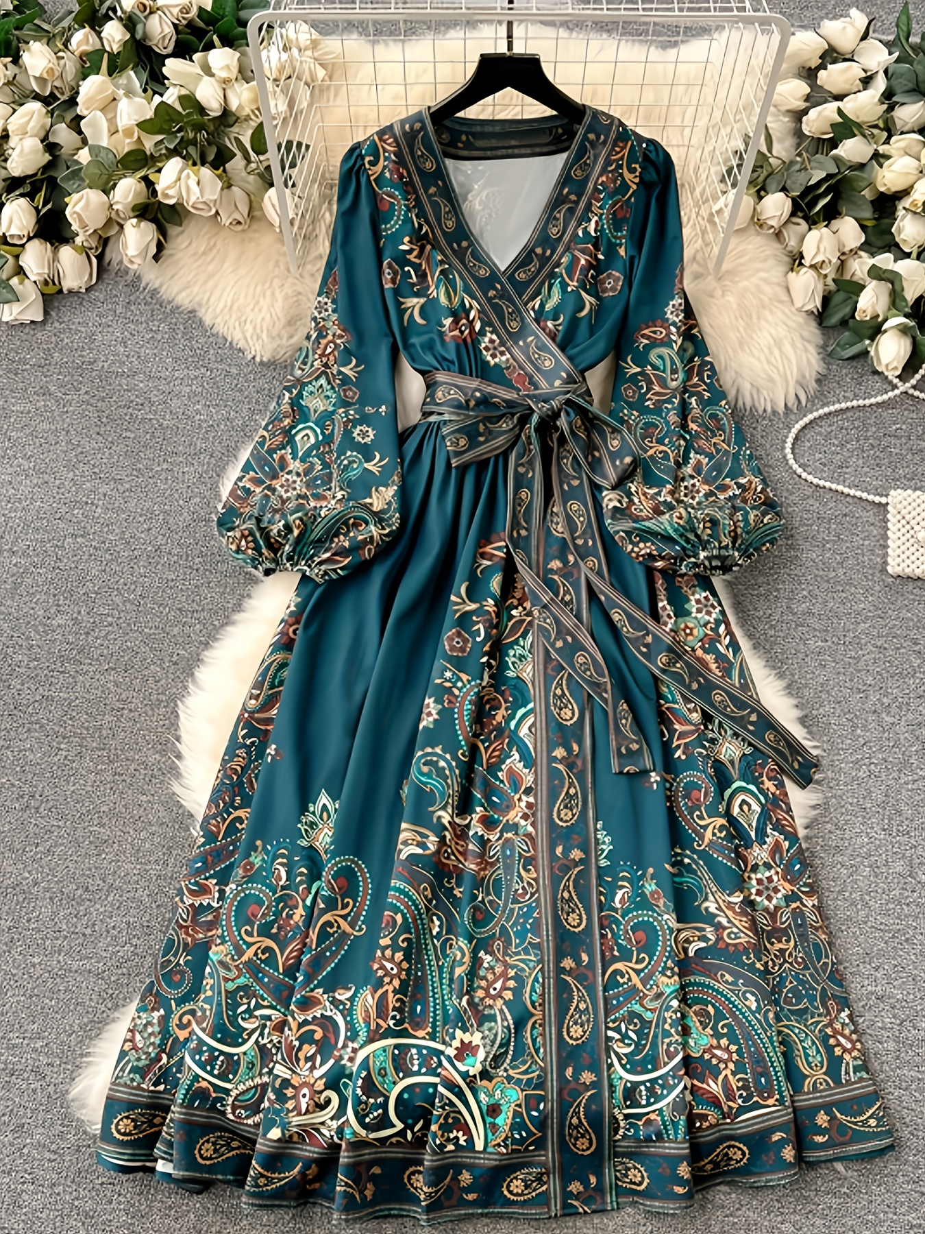 midi dresses for fall wedding Mac Duggal Women's High Neck Long Sleeve Crystal Detail Dress - Green - Size 6