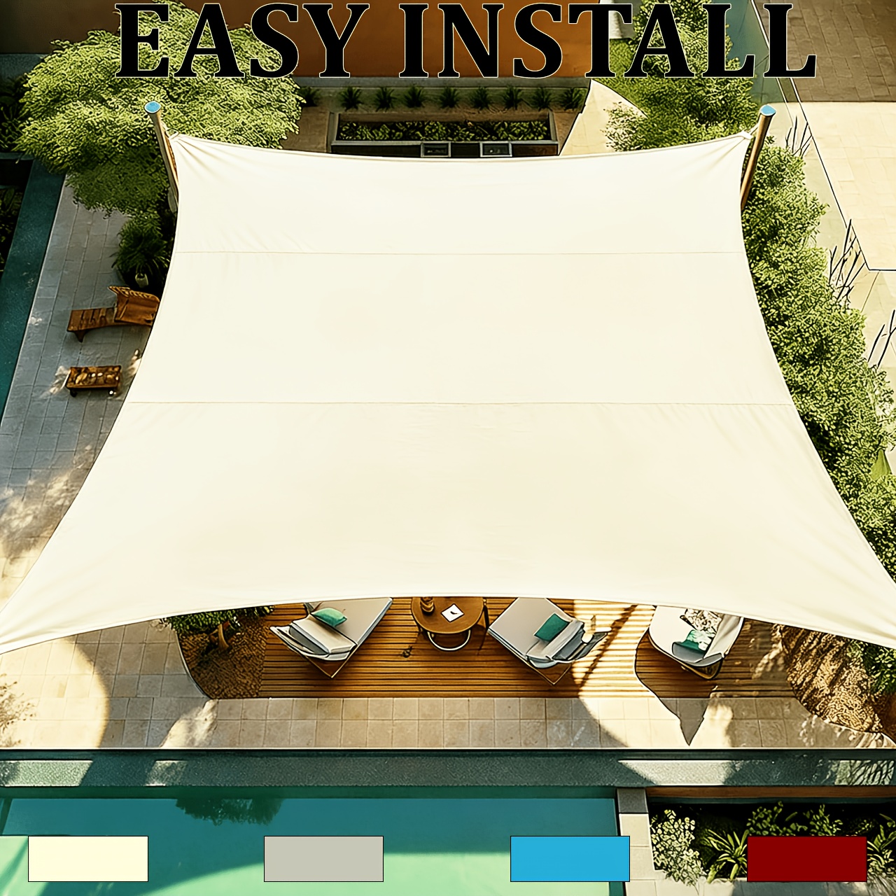 shade sail sold on Temu United States