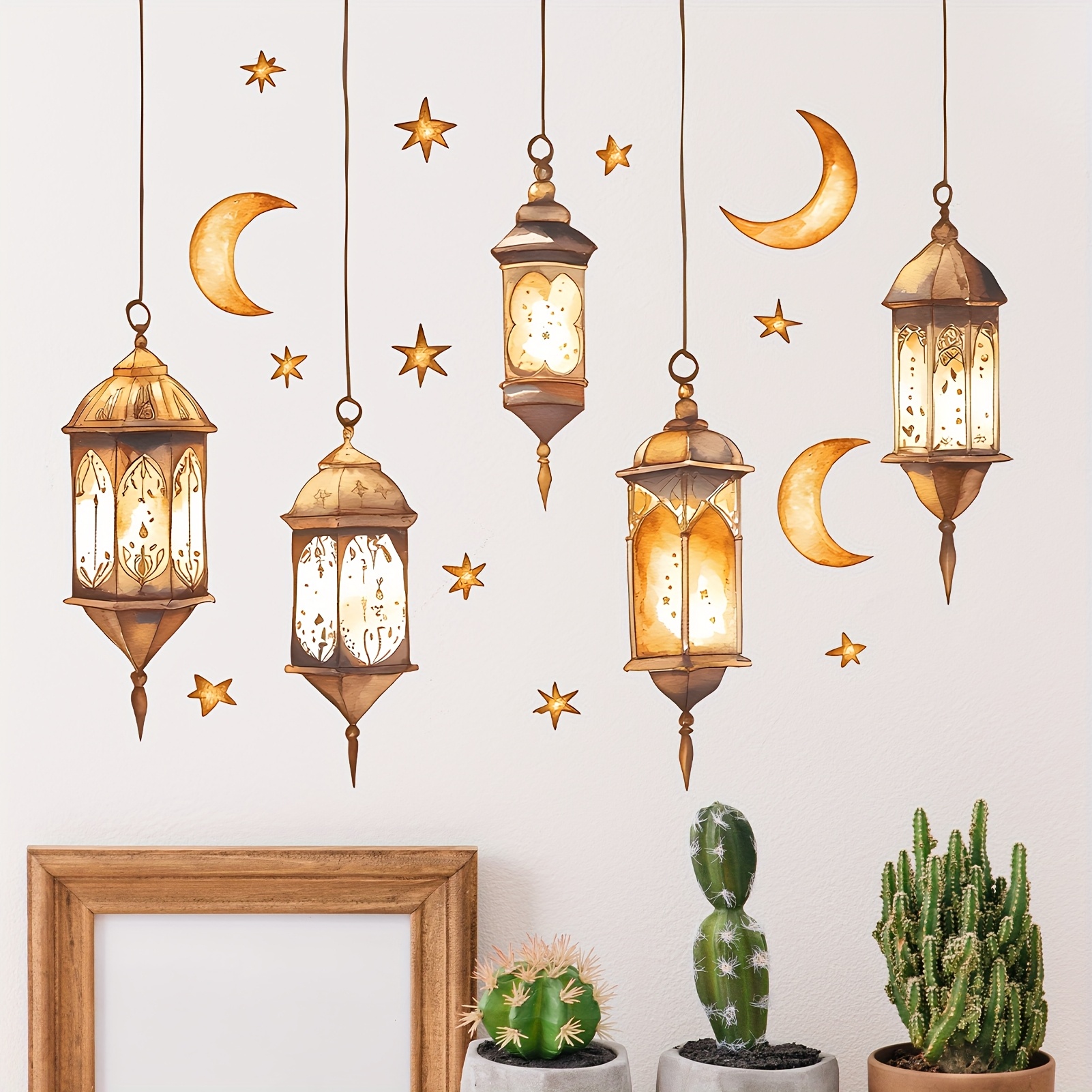 

Autocollants Muraux pour la de l'Aïd - Design Rétro de , Étoiles & | Vinyle à Coller pour Chambre, Salon, Décoration de Vitrine de Ramadan, du Moyen-, Suspension