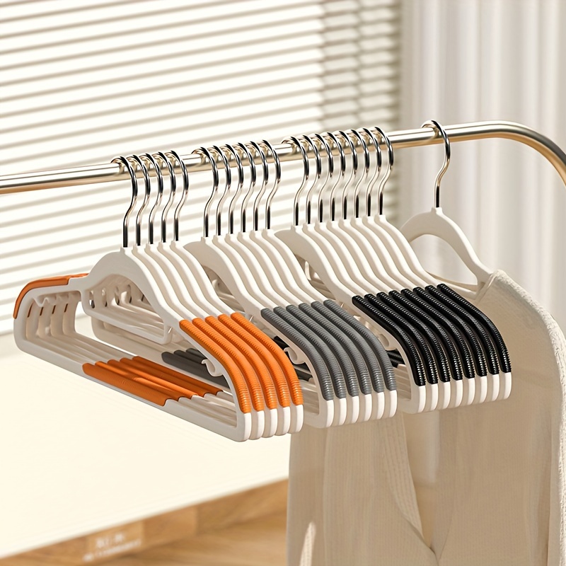 

10pcs Clothes Hangers With Non-slip Design, Clothes Racks, Sturdy Coat Durable Hangers, Household Clothes Drying Storage And Organization For Bedroom, Closet, Wardrobe, Home