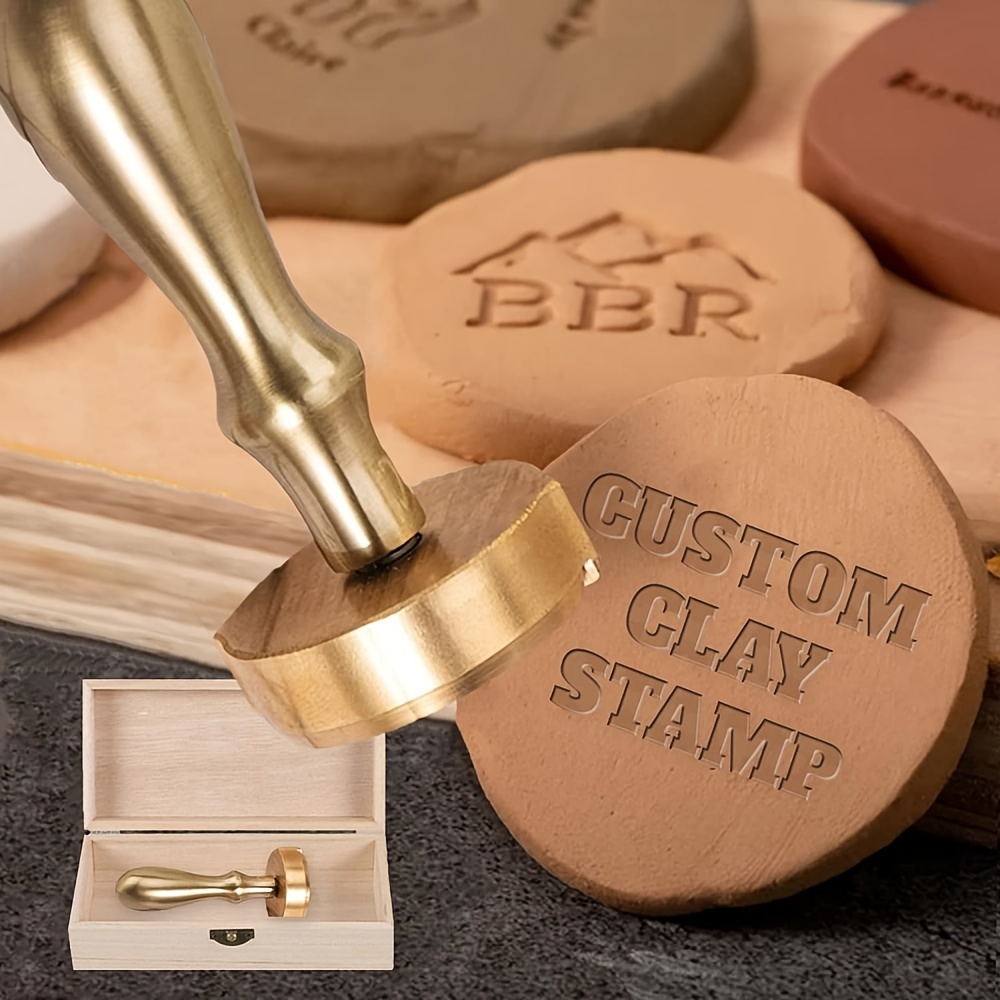 

Custom Clay Stamp Set - Enhance Your Pottery With Personalized Stamps - Copper Stamps For Diy Enthusiasts - Crawell Brand