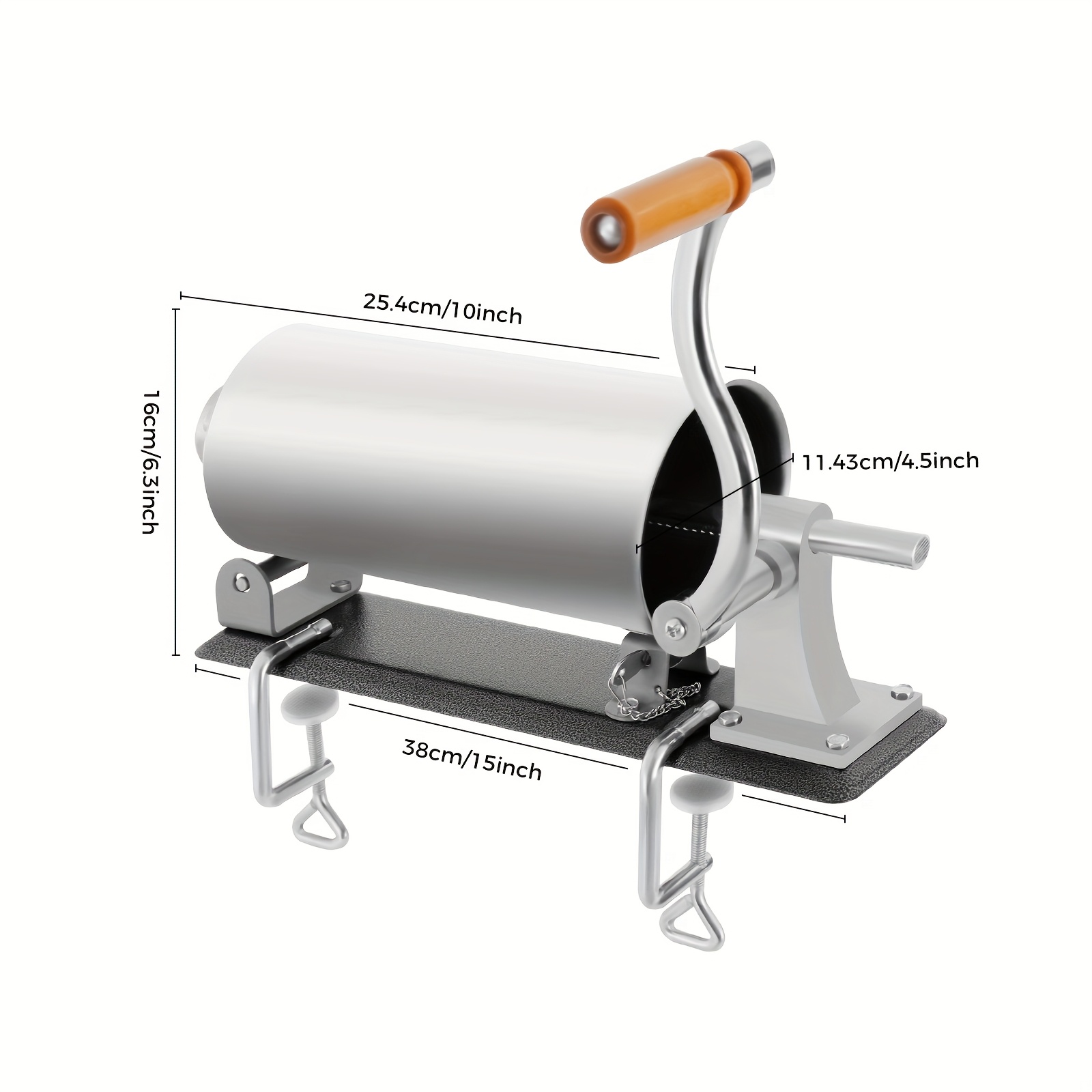 TEMU Machine à Saucisses Moderne à 3L / 0,8 Gal Cylindre en Acier Inoxydable Adaptée à Divers Types de Restaurants