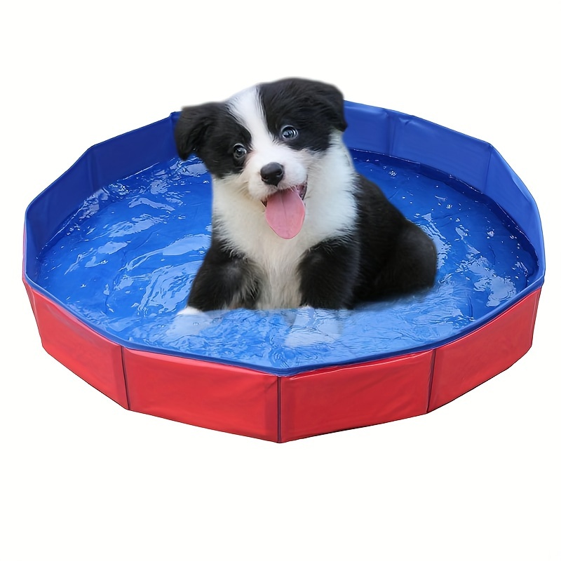 

Portable Pet Bathing Tub - Foldable Pvc Swimming Pool For Small Dogs & Cats, Ideal For Grooming And Play Dog Bath Tub Pet Bathing Supplies