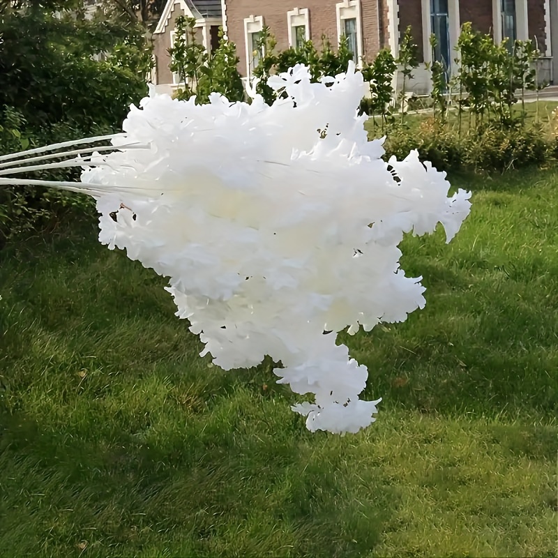 E-shop 8 Stück künstliche realistische Kirschblüten – Ideal für Hochzeiten, Valentinstag, Weihnachten & Earth Day Deko – Tischdekoration mit Blüten,