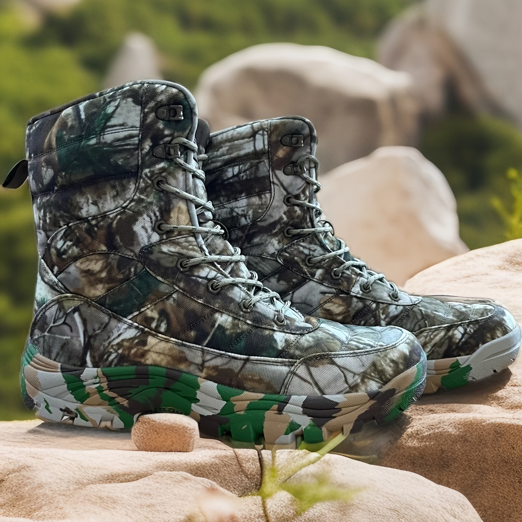 Camouflage Cat High Neck Shoes Sepatu Hi Tec Hiking Shoes Hi