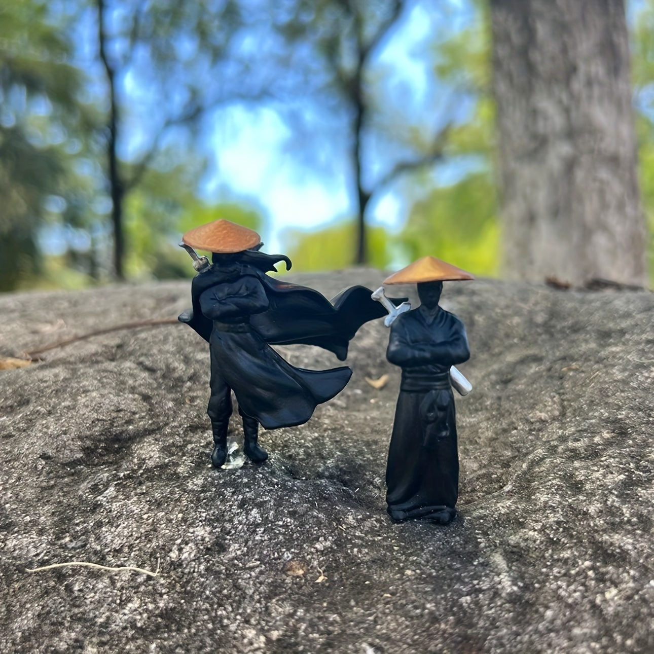 TEMU 2pcs Set Of Ancient Chinese Car Dashboard & Rearview Mirror Decor - Durable Plastic, Vehicle Interior Accessories