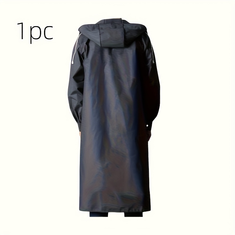 E-shop Verdickter strapazierfähiger EVA-Ganzkörper-Regenmantel . – Langärmelige wasserdichte Windjacke für Erwachsene mit Kapuze, verstellbarem
