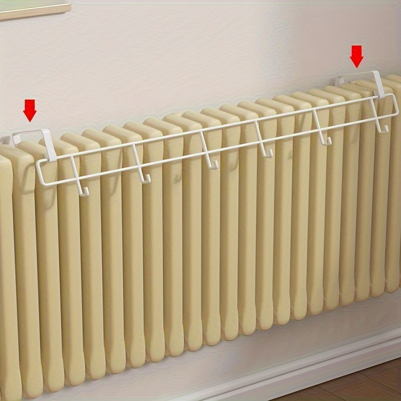 radiator drying racks hooks on household heating pipes storage racks hanging hangers heating for drying clothes shoe racks details 3