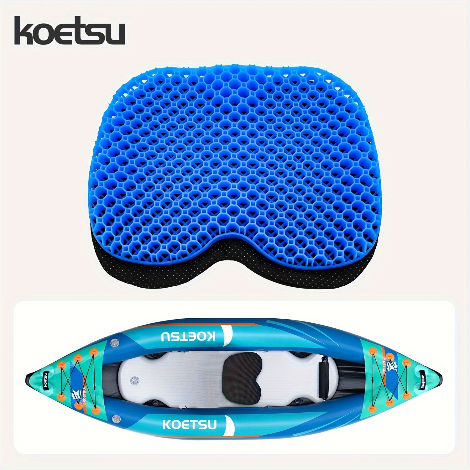 KOETSU Anti-Slip Gel Cushion for Outdoor Use