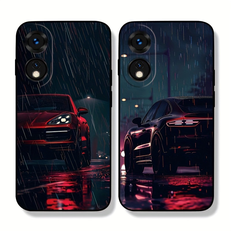 

A15-a77s/reno5-reno10pro+ 5g Tpu Phone Case - Stylish Red Car Design, Durable Protective Cover, Slim Fit, Anti-scratch, Shockproof - Personalized Smartphone Accessory - Y0629