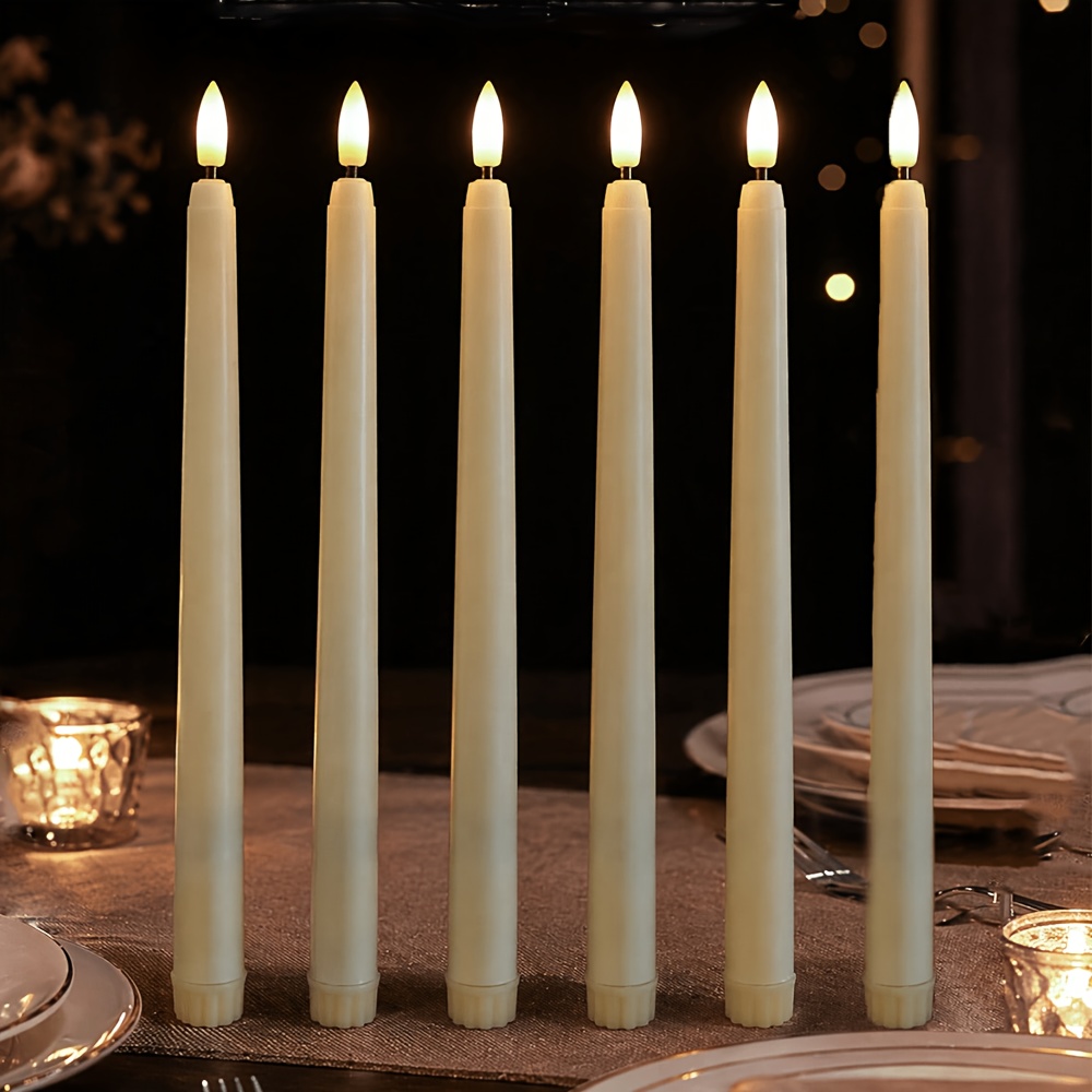 24pcs Beige LED Flameless Candle Lights Set