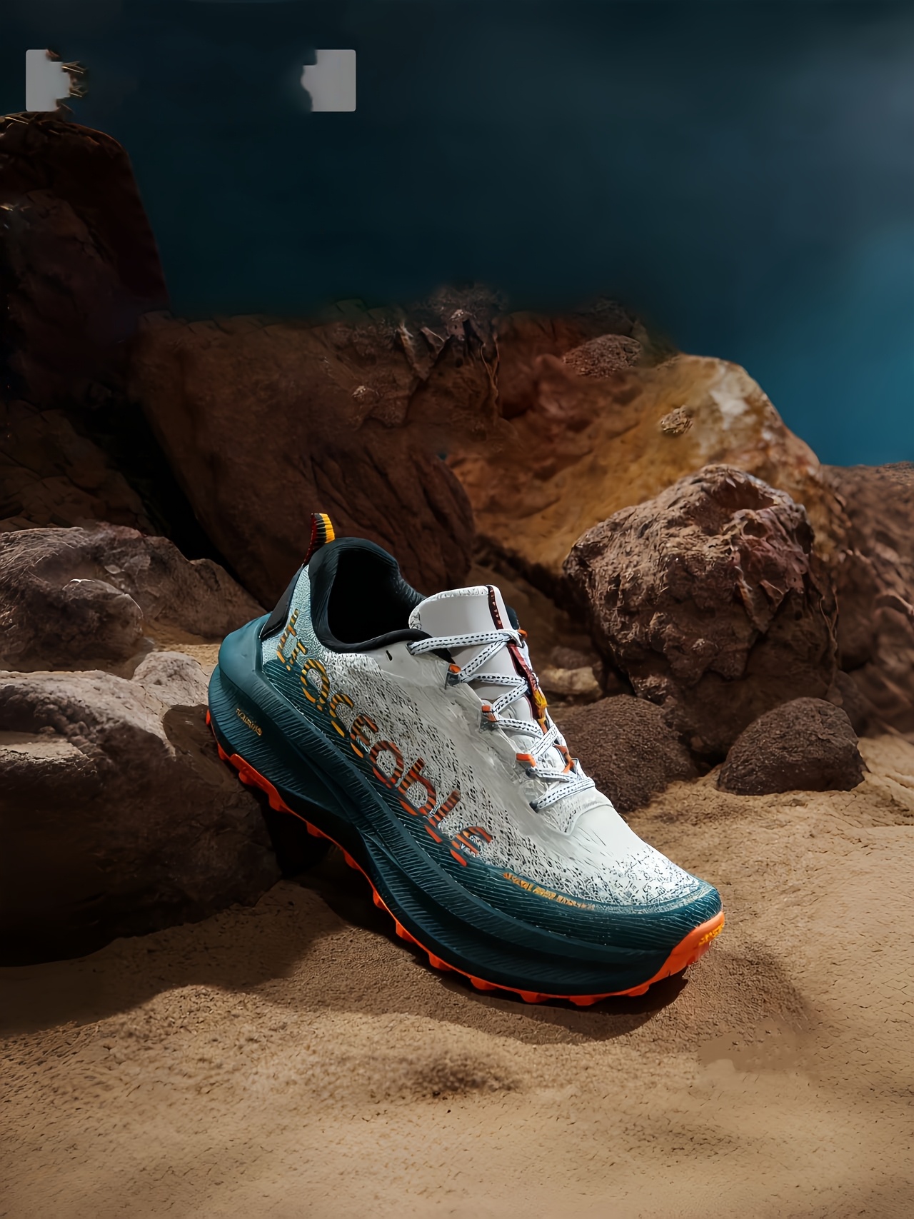 Sneakers, Men's Outdoor Shoes, Lightweight and Comfortable Trail Running Shoes, Anti-Slip Shock-Absorbing Casual Shoes, Fashionable Sports Running Shoes for Men