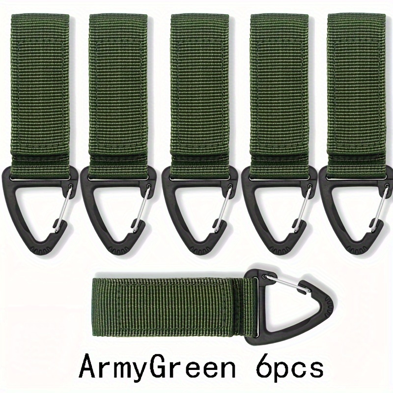 Nylon Strap Carabiner Keychain With Strap 6pcs Key Chain Nylon Webbing Strap Hanging Temu