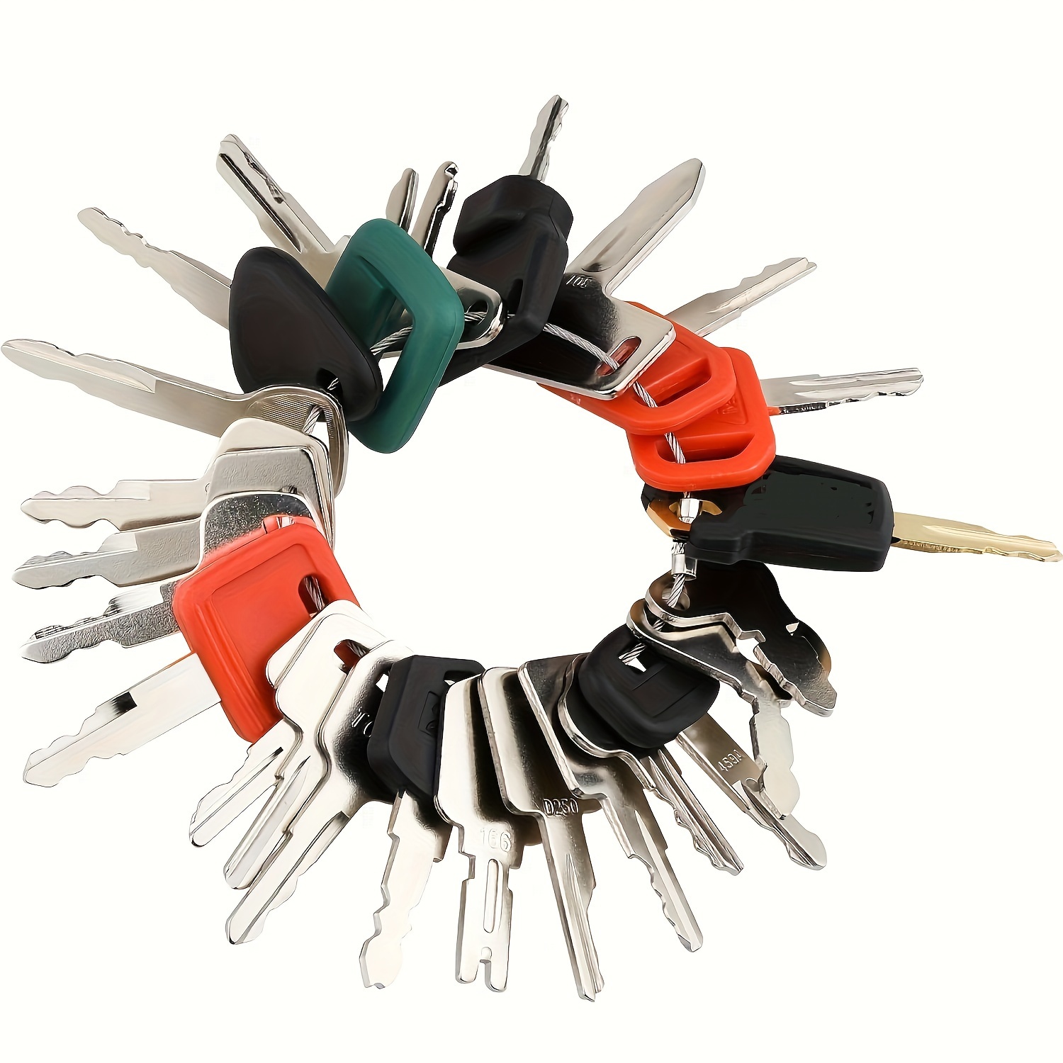 

25 Heavy Equipment Keys, Main Key Set For Construction Heavy Equipment Machinery