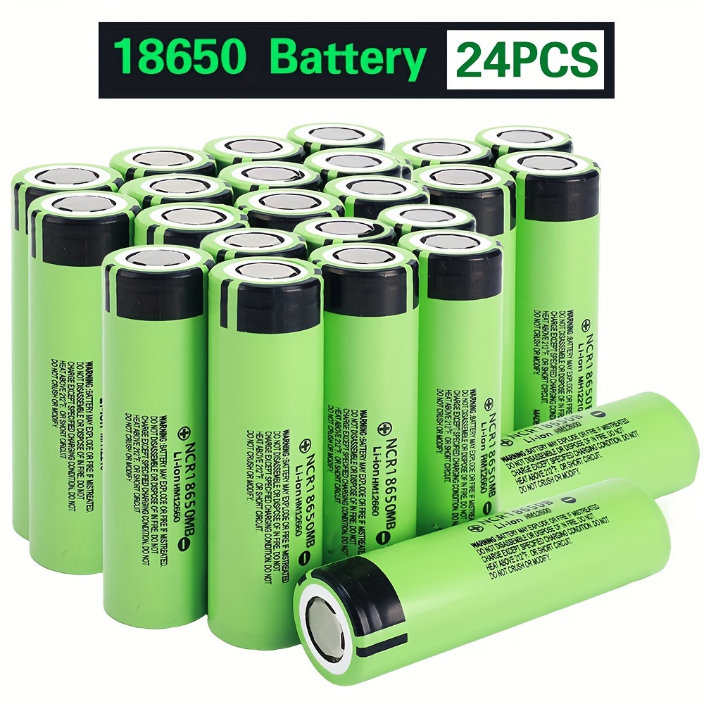 

24 Pcs Original 18650 Lithium Battery 3600mah Rechargeable Battery 3.7v Can Lithium Battery Compatible Batteries For Home Appliances Assembled Batteries