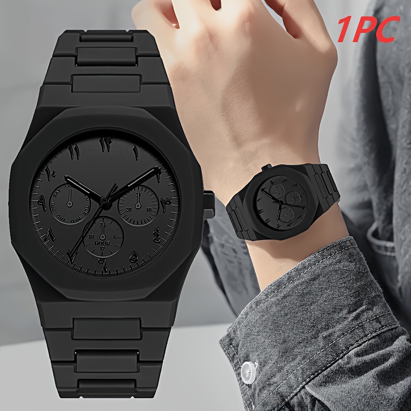 Image of [] 1pc Latest Easy Versatile Men' High-quality Quartz Watch Suitable For Occasions For Father's Day, Boyfriend's Gift, Valentine's Day, Christmas, Halloween