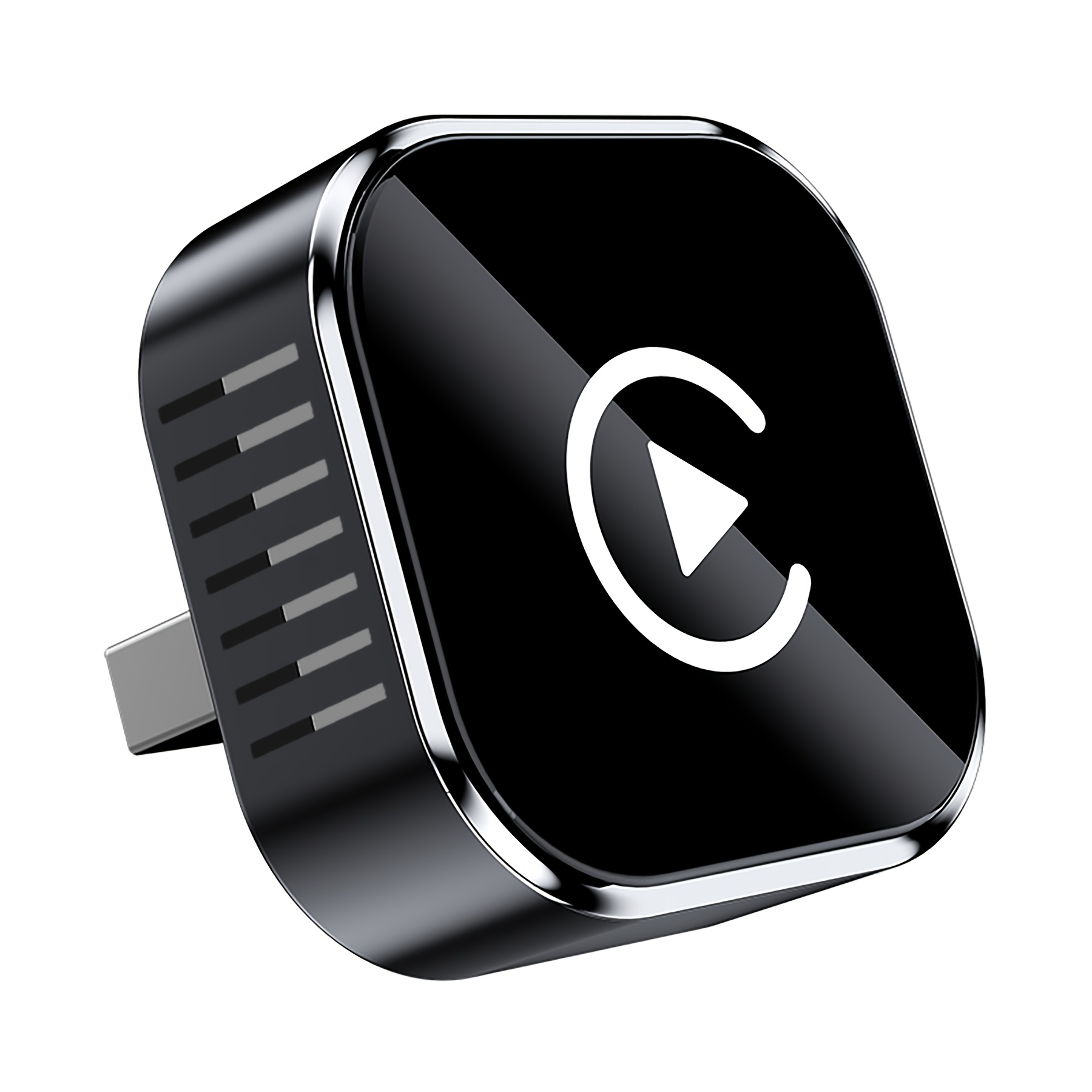 item picture 2 in 1 wireless adapter for carplay and   auto plug and play carplay connector fast automatic connection no delay   compatible with   devices and   systems featuring usb usb c ports without battery