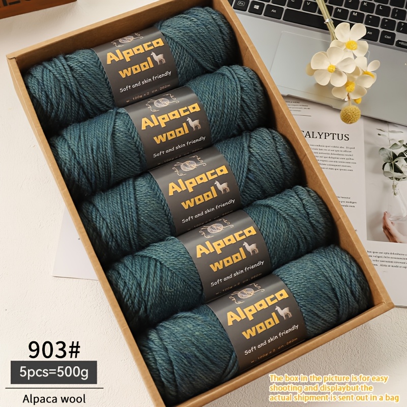 E-shop 500G Alpaka Wolle 245 Stricknadel Chunky Wollgarn Multicolor Herbst und Winter Herren- und Damenmode Geschenkideen Handgemachtes Strickmaterial
