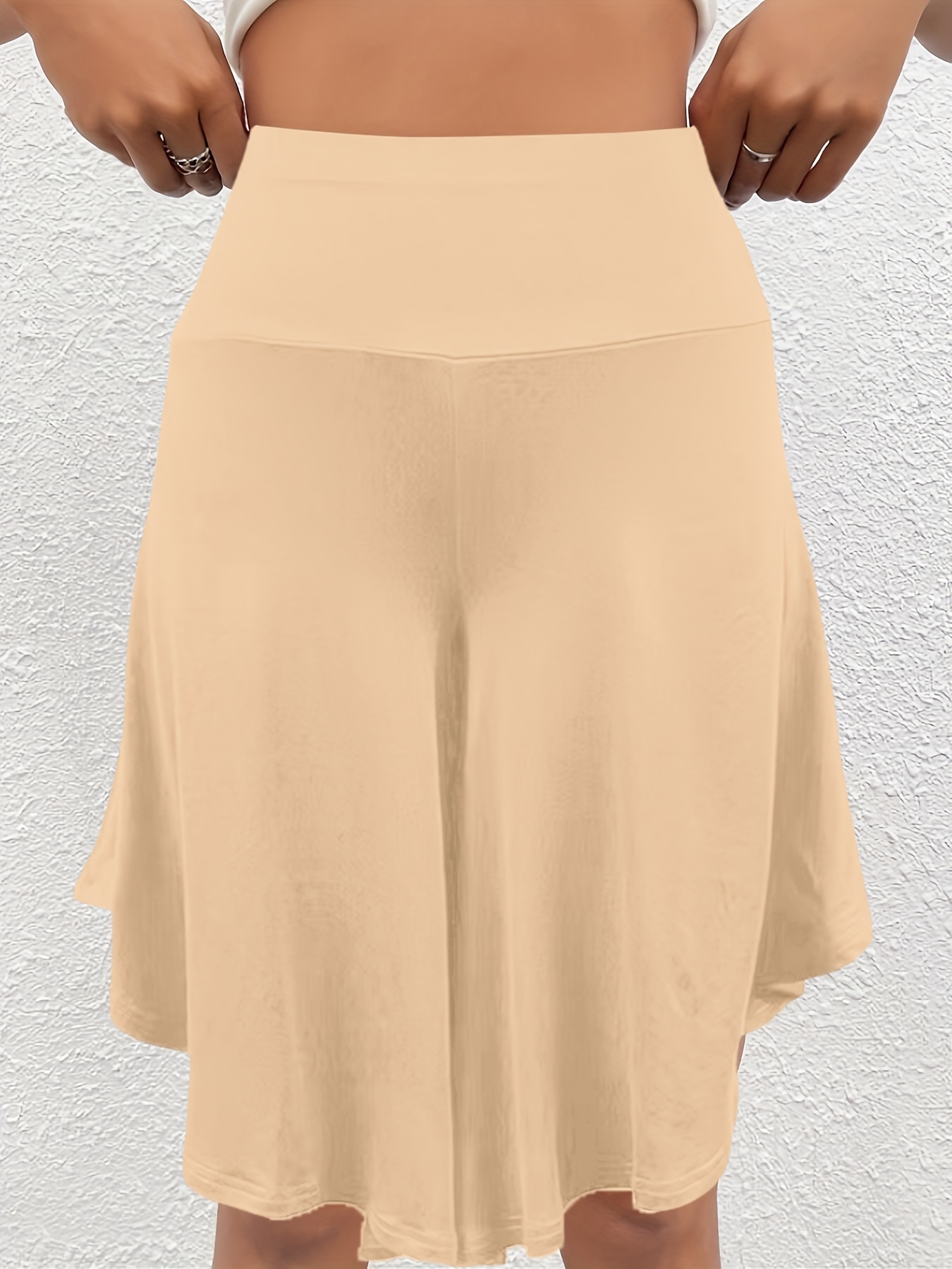 Pantaloni da donna casual da donna, a vita alta, gamba dritta, elastico in vita, comodi pantaloni per l'uso quotidiano invernale, Azzurro, S