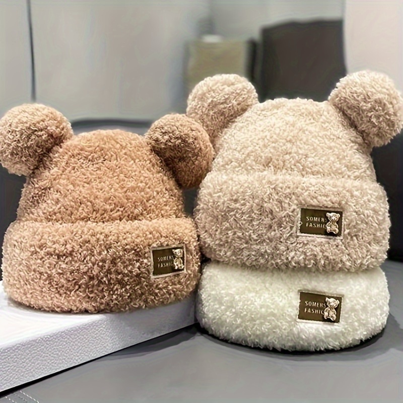 

Bear Beanie For - , & Ear-protecting Hat