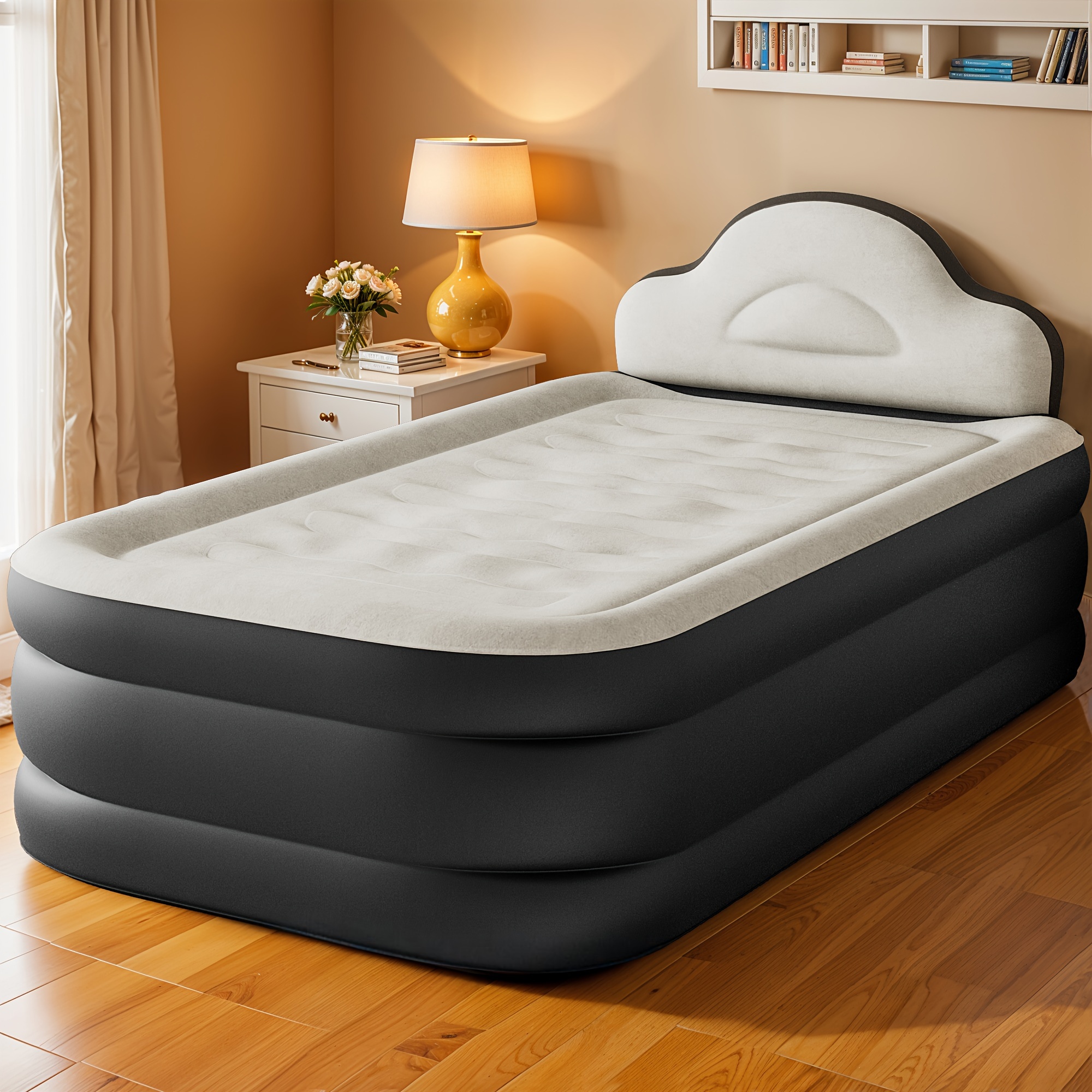 Headboard High Blow Up Bed Target Ivation Queen Air Mattress Queen Air  Mattress With