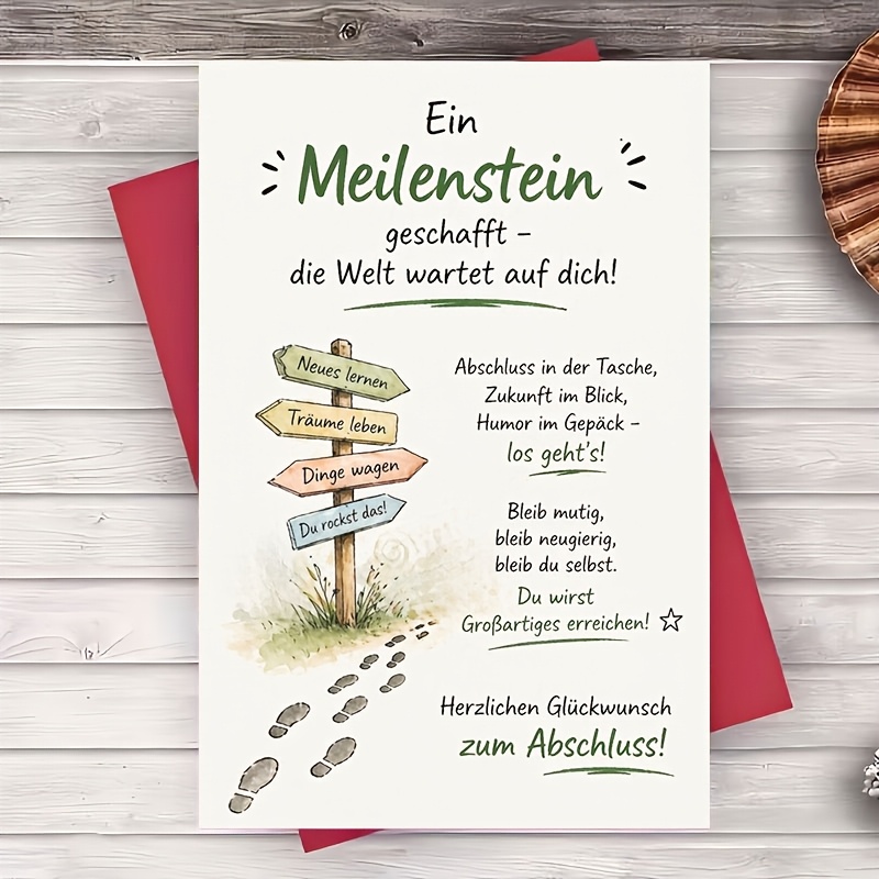 1 Envelope And 1 Greeting Card Graduation Congratulations Card For And Future Success