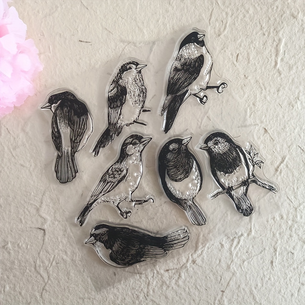 

Bird Seal Clear Stamps For Diy Scrapbooking Card Making Album Decorative Silicone Seal Craft Rubber Stamp