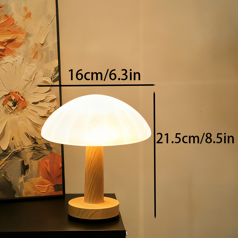 New Cream-Style Minimalist Wooden Ambient Table Lamp, Ideal for Bedroom, Study, Living Room, Tea Room Decoration