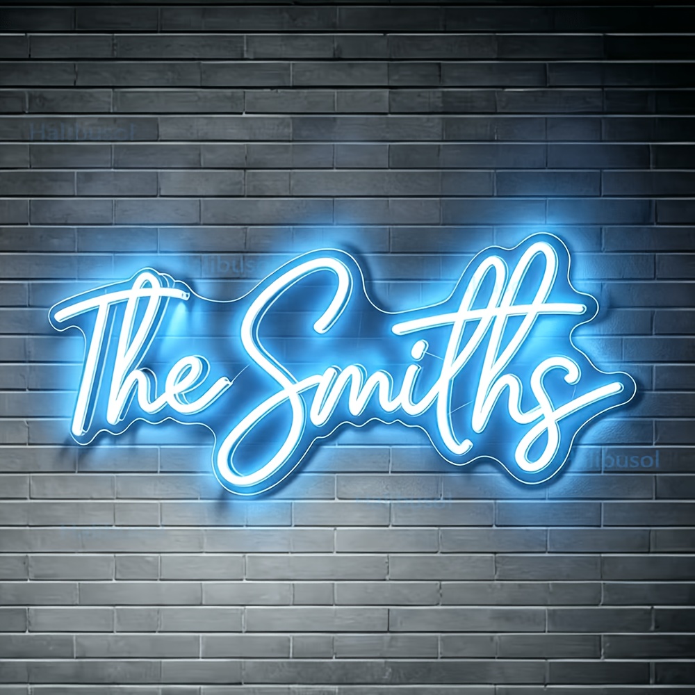 TEMU Personalized Neon Sign With Adjustable Brightness Usb. Customizable Wall Decoration Ambient Light. Suitable For Bedrooms, Room Decor, Home Decor