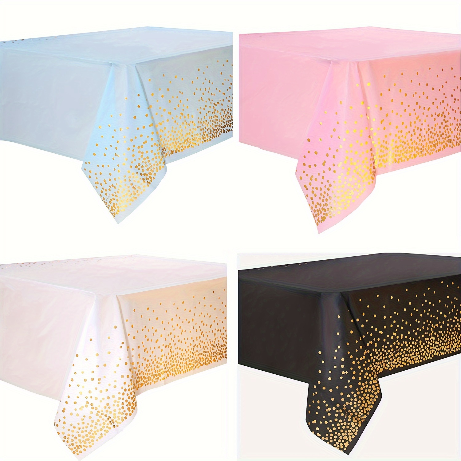 

Elegant Polka Dot Tablecloth - 54x107" Peva, Perfect For Weddings, Graduations & Birthdays