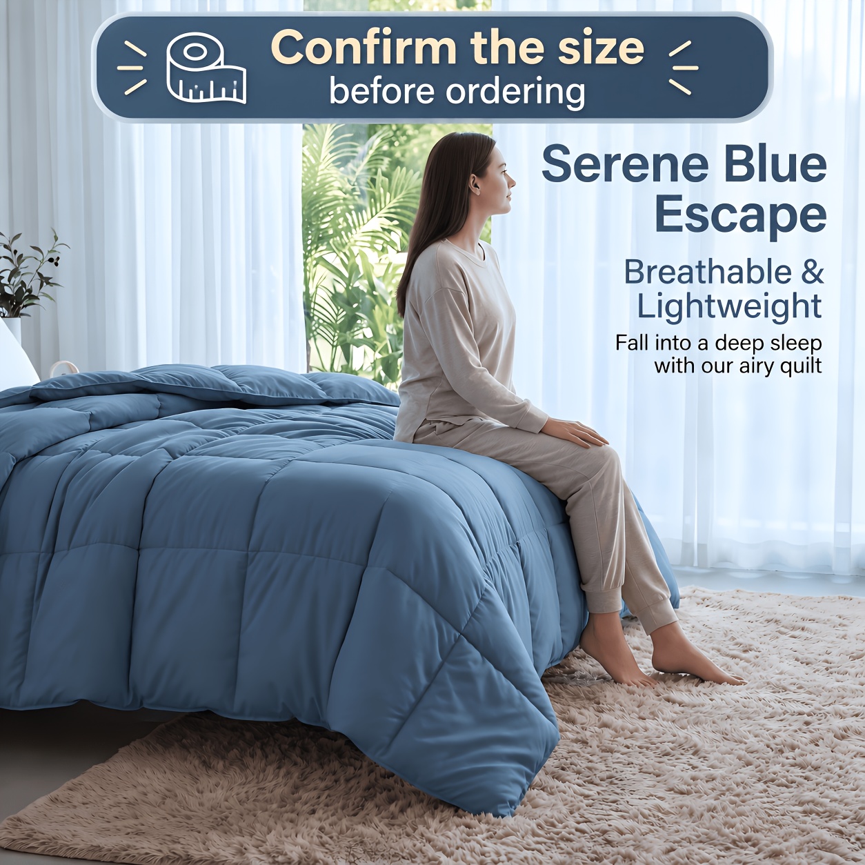 TEMU Single Piece Quilted All Season Coverlet, Soft Microfiber Lightweight Bed Blanket, Machine Washable Bedspread