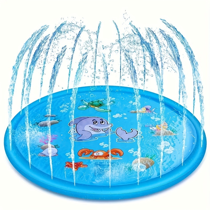 

1pc Flash Splash Pad-durable Outdoor Entertainment With Fun Sprinkler System For Backyard Water Park Experience