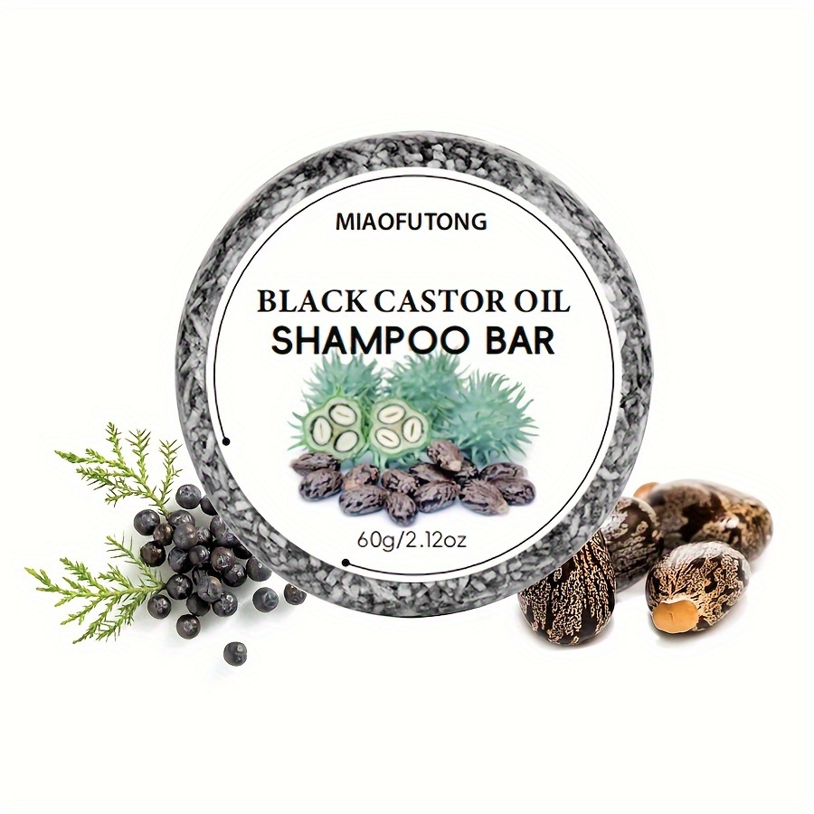 

Black Castor Oil Shampoo Soap, Deep Cleanses The Hair And Scalp, Controls Oil, Removes Loose Dandruff Flakes