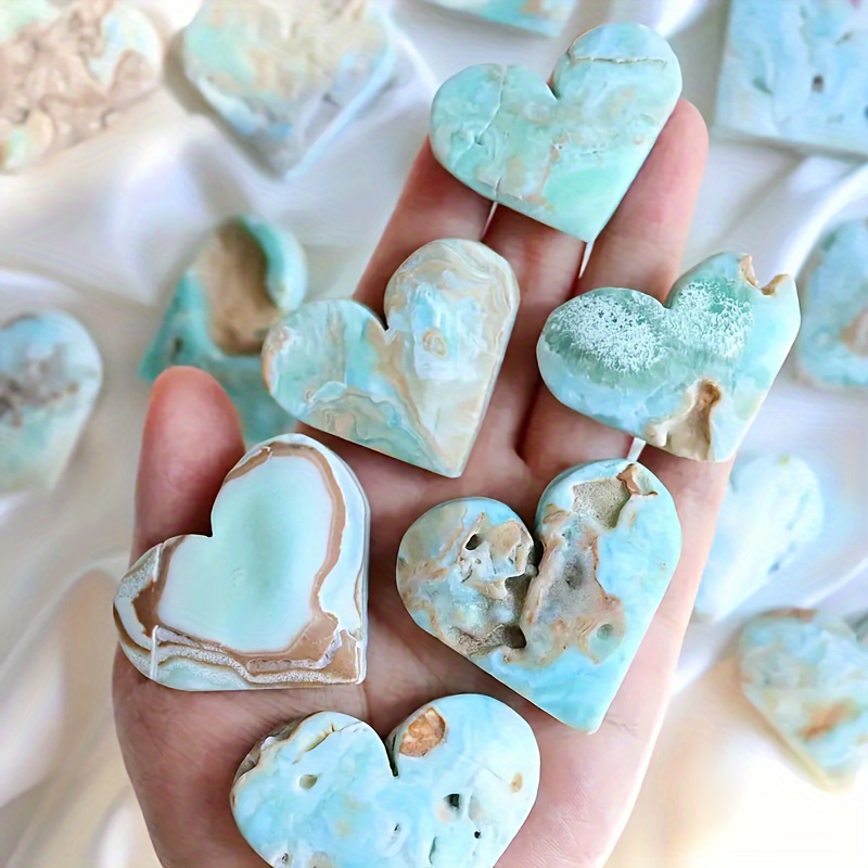 

Elegant Natural Hemimorphite Heart-shaped Crystal - Home