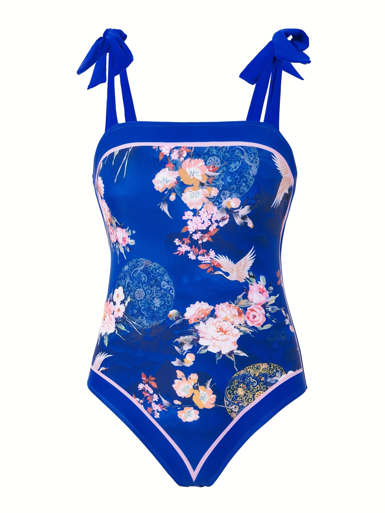 Women s swimsuit bikini two-piece style versatile, comfortable, sexy and good-looking, printed v-neck resort jumpsuit details 2