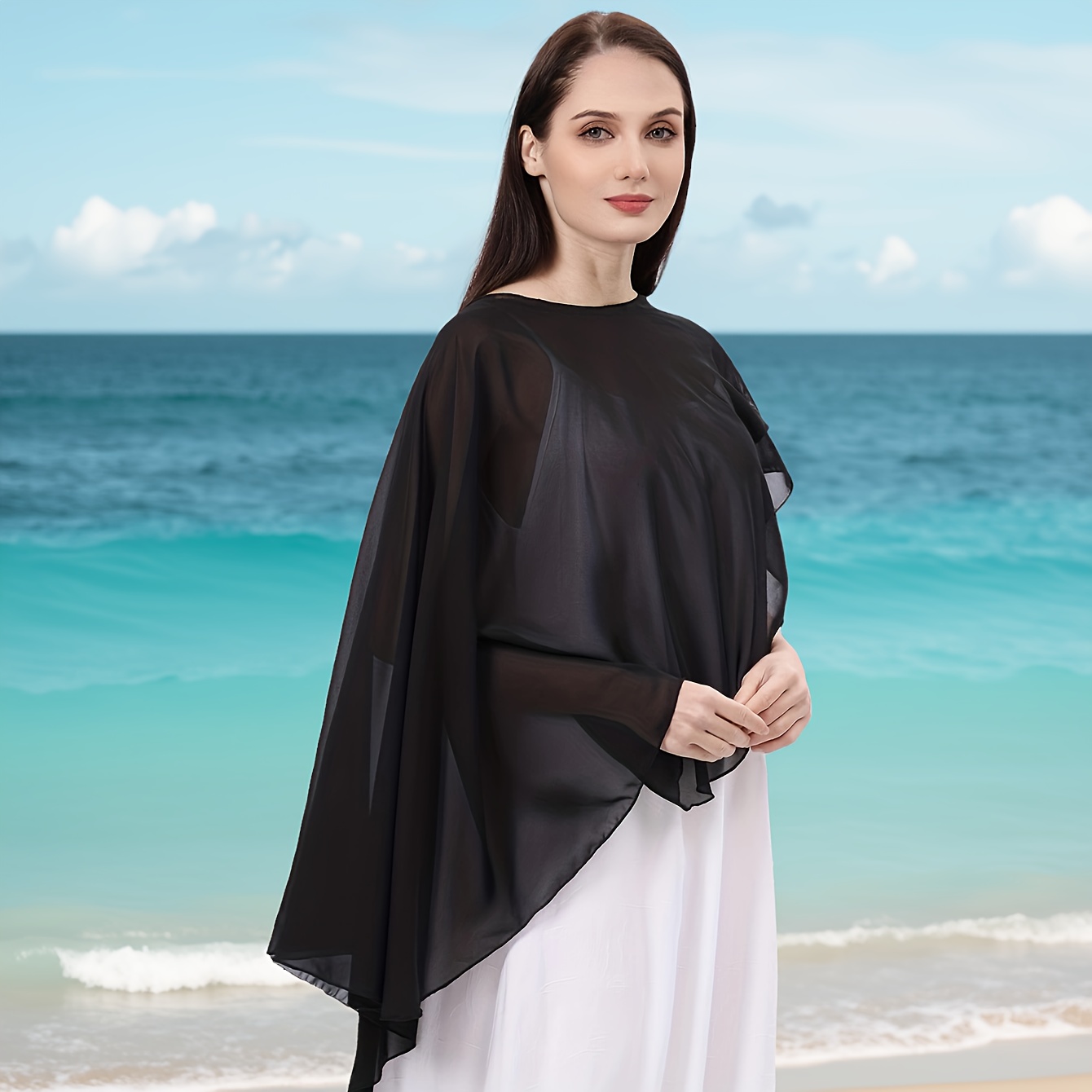 sachin and babi light blue dress How To Wear A Shawl With A Dress in 2024 – Embrace