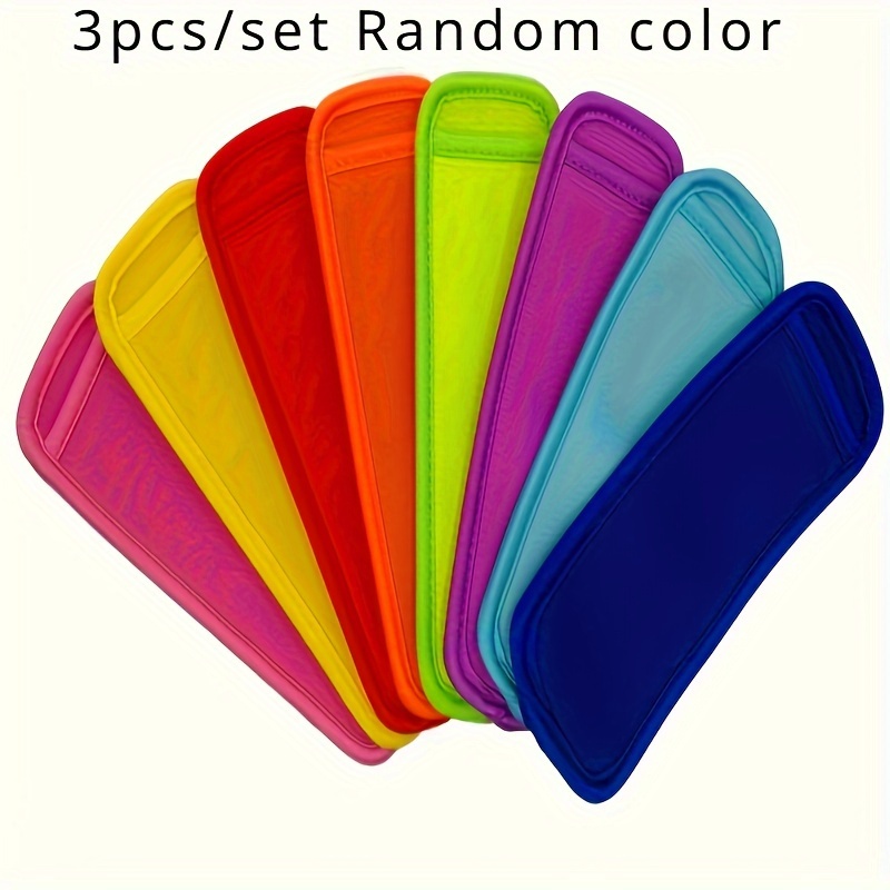 3 6pcs ecopals reusable  sicle holder bags fabric ice   sleeves freezer ice   covers set