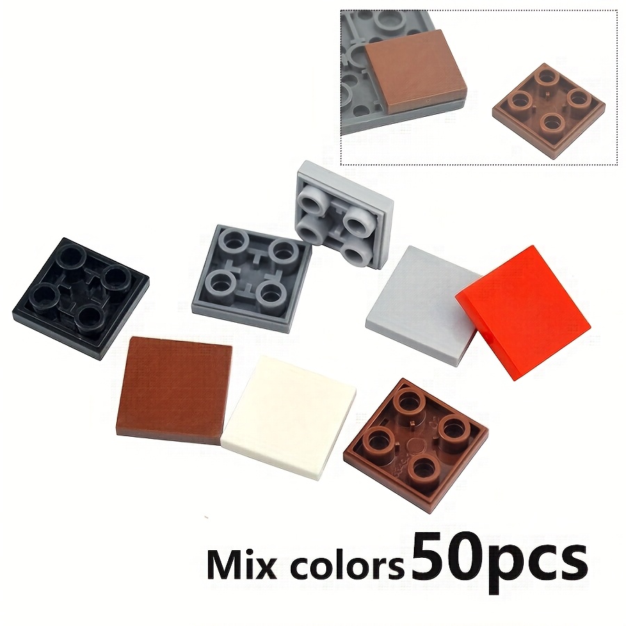 50pcs Smooth 2X2 Inverted Building Blocks DIY Toy Bricks Compatible 11203